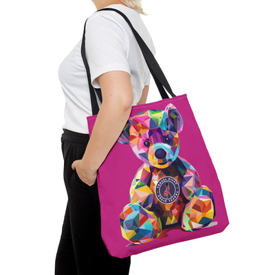 Diva Bear Pink Tote Bag (AOP)
