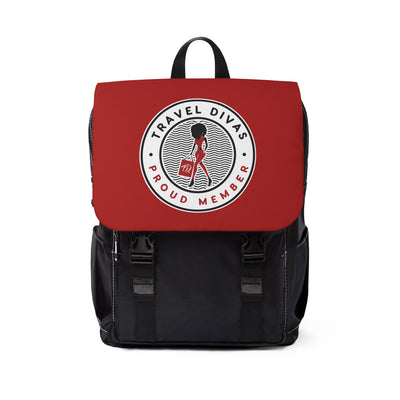 Proud Member Casual Shoulder Backpack - Red