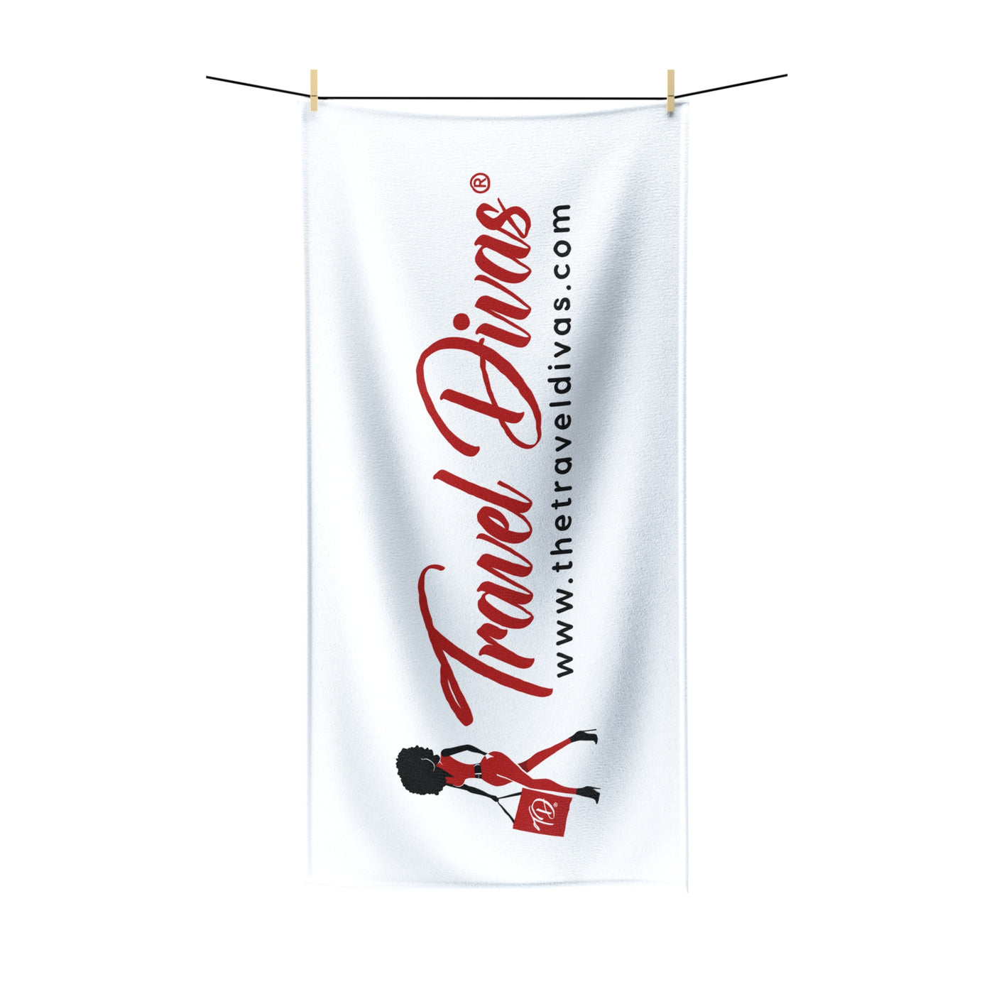 Travel Divas Polycotton Beach Towel