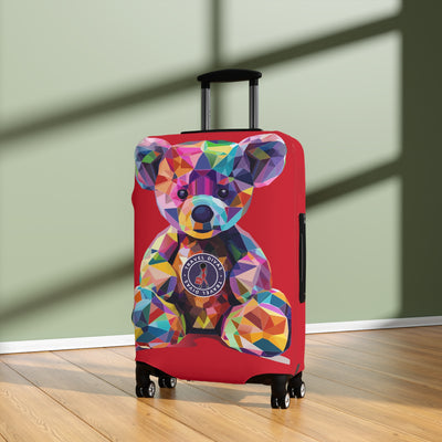 Diva Bear Red Luggage Cover