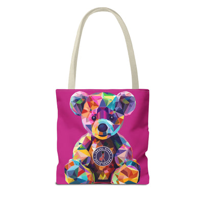 Diva Bear Pink Tote Bag (AOP)