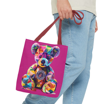 Diva Bear Pink Tote Bag (AOP)