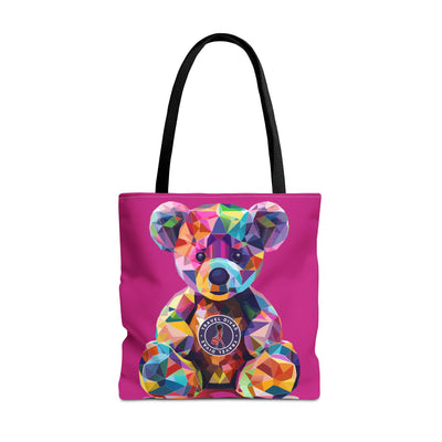 Diva Bear Pink Tote Bag (AOP)