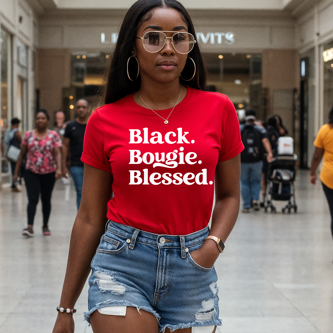 Black. Bougie. Blessed T-Shirt
