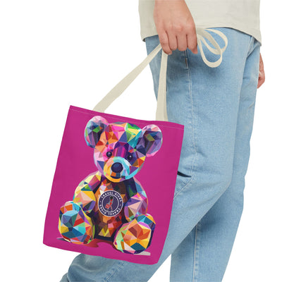Diva Bear Pink Tote Bag (AOP)