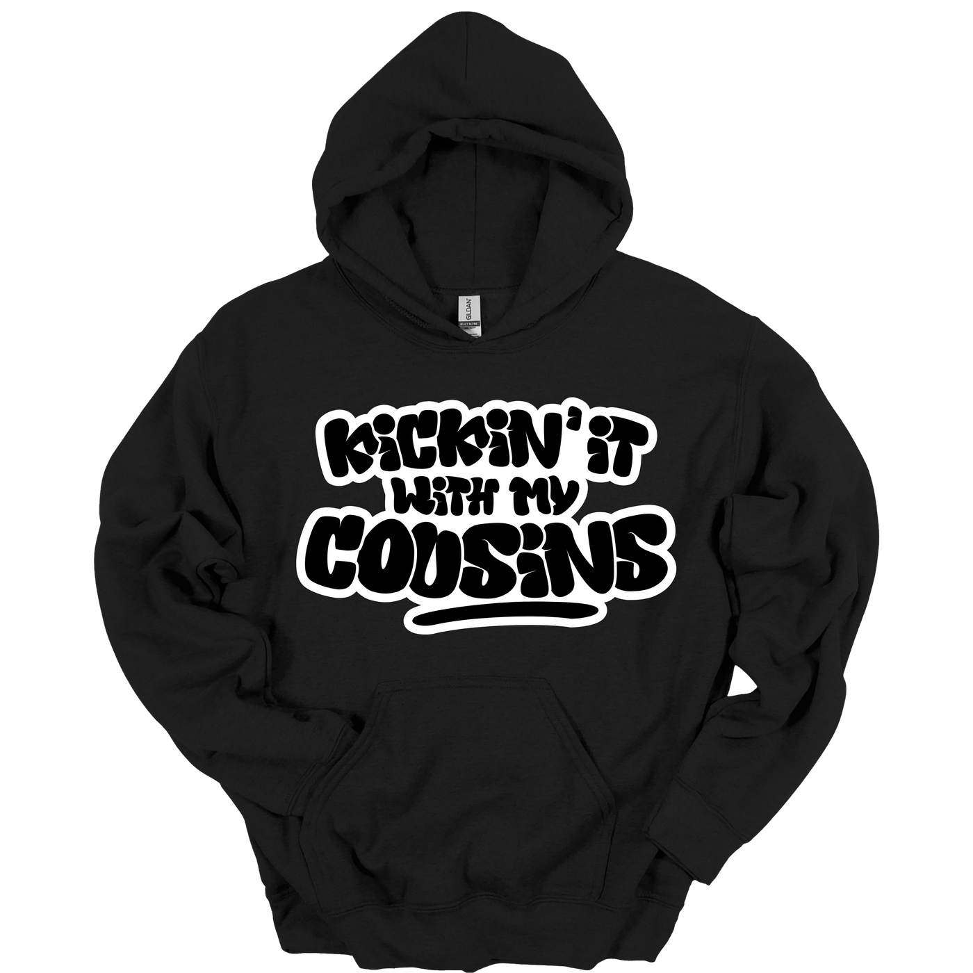 Kickin’ It With My Cousins Hoodie (Black Print Edition)