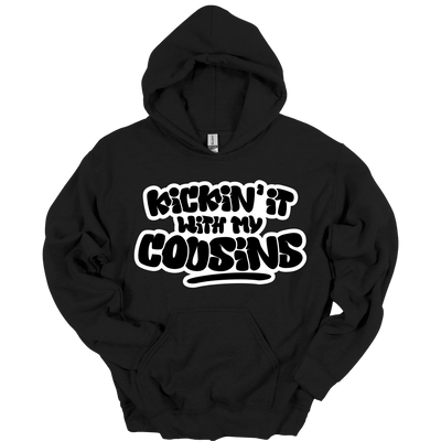 Kickin’ It With My Cousins Hoodie (Black Print Edition)