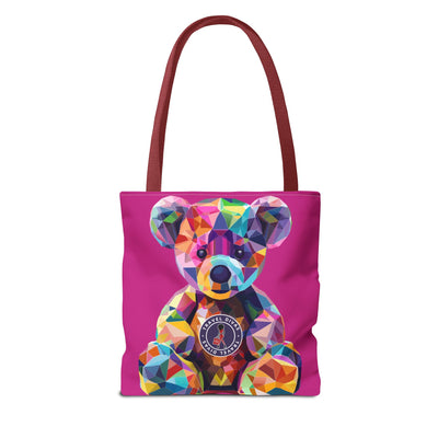 Diva Bear Pink Tote Bag (AOP)