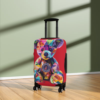 Diva Bear Red Luggage Cover