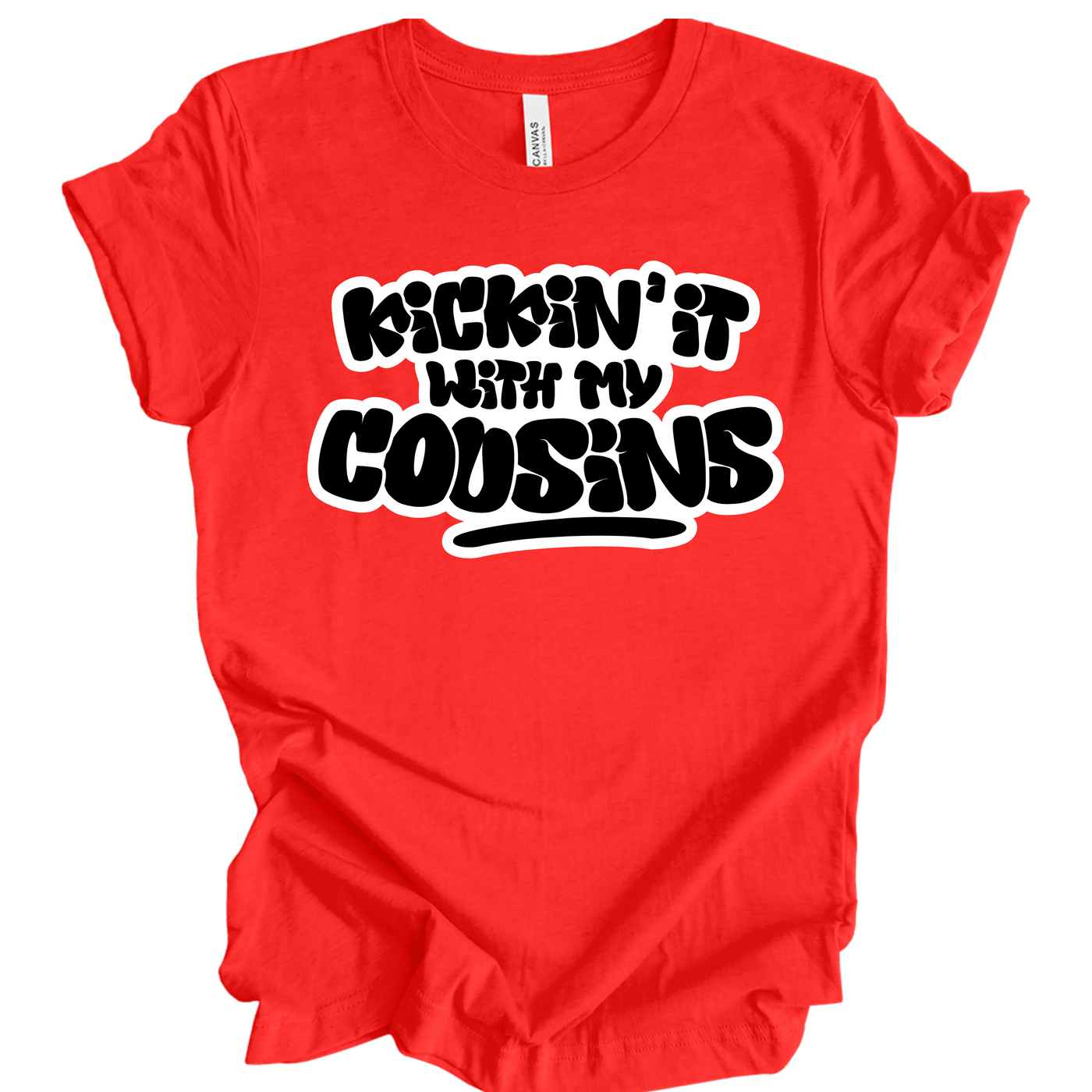Kickin’ It With My Cousins T-Shirt (Black Print Edition)
