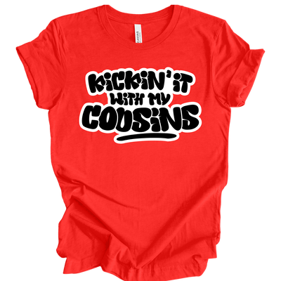 Kickin’ It With My Cousins T-Shirt (Black Print Edition)