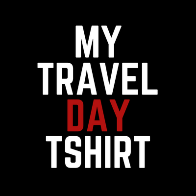 My Travel Day Black Unisex T-Shirt