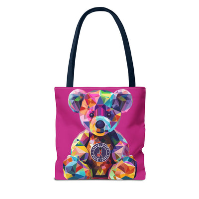 Diva Bear Pink Tote Bag (AOP)