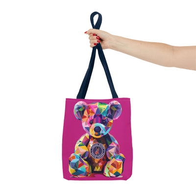 Diva Bear Pink Tote Bag (AOP)
