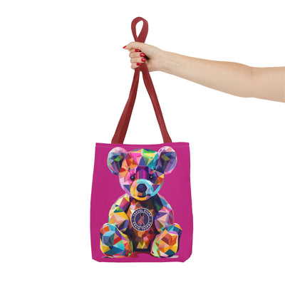 Diva Bear Pink Tote Bag (AOP)