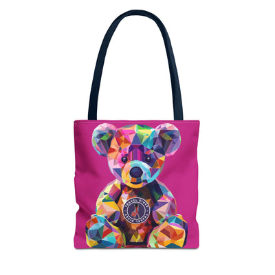 Diva Bear Pink Tote Bag (AOP)