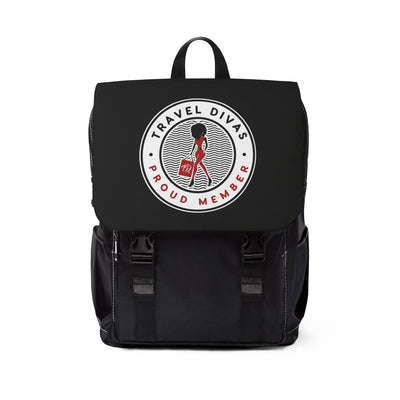 Proud Member Casual Shoulder Backpack - Black