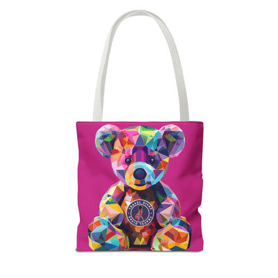 Diva Bear Pink Tote Bag (AOP)