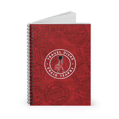 Passport Stamps Notebook - Ruled Line