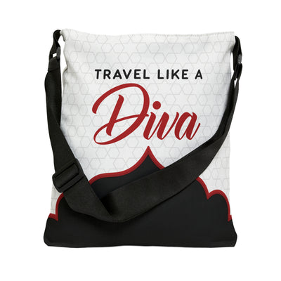 Travel Like a Diva Adjustable Large Crossbody/Tote Bag