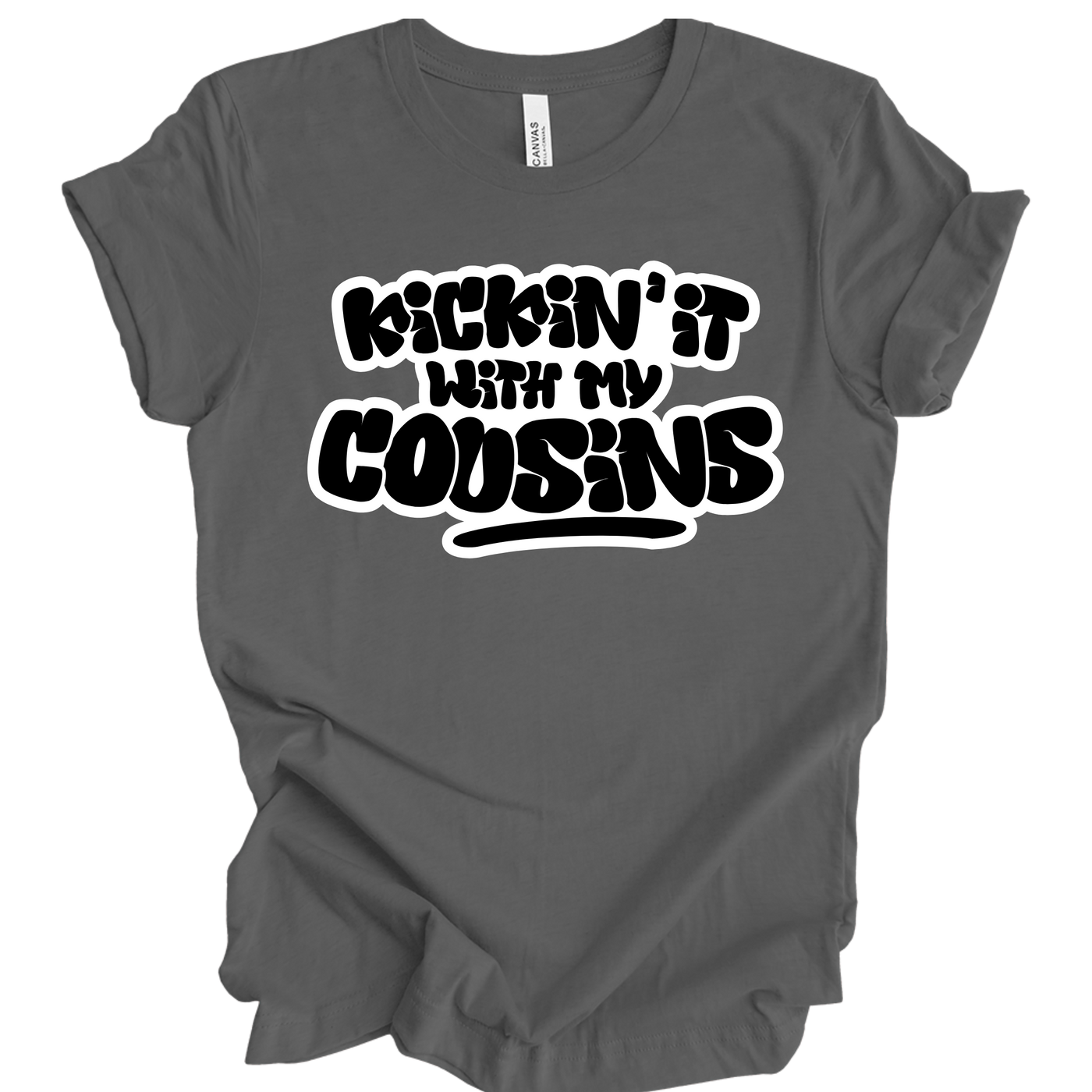 Kickin’ It With My Cousins T-Shirt (Black Print Edition)