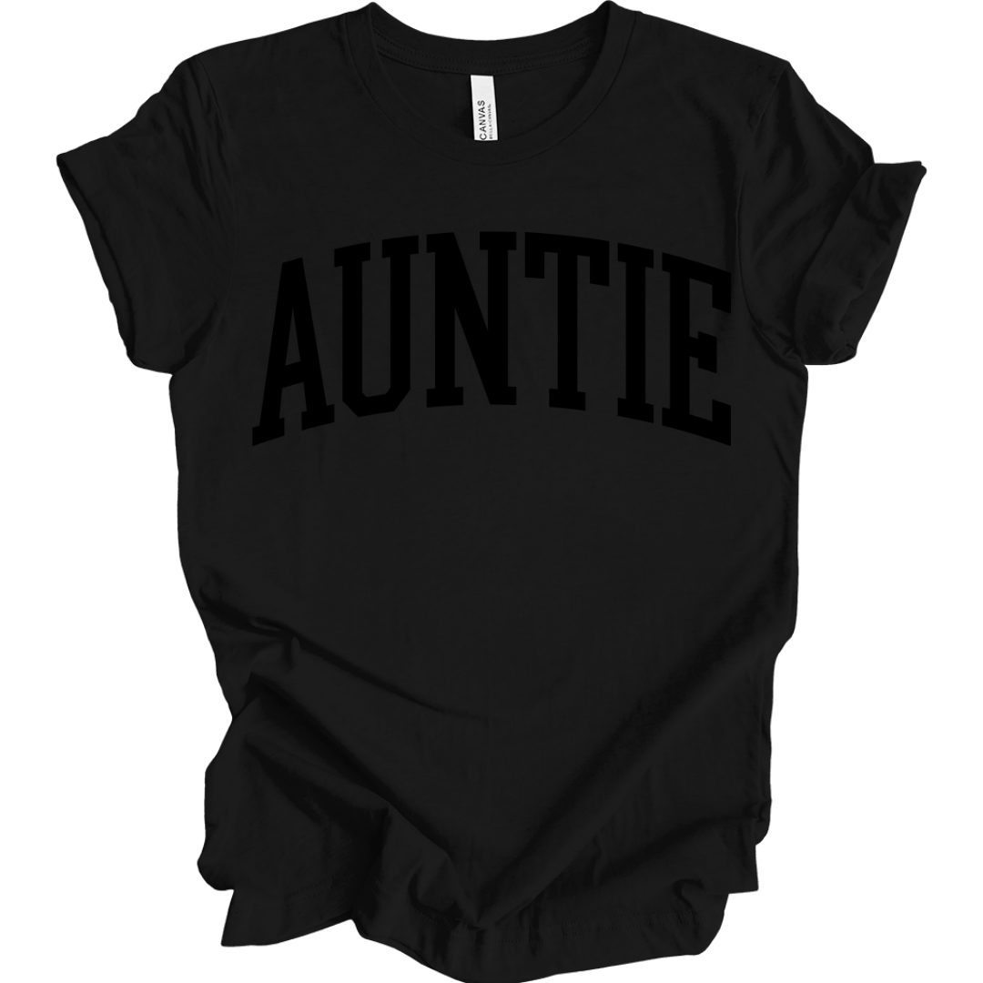 The Auntie T-Shirt - (Black Print Edition)