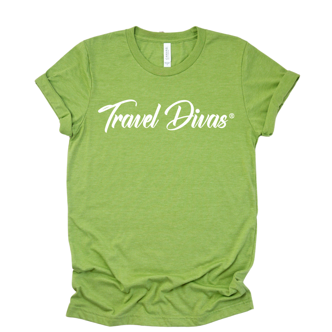Travel Divas Unisex Shirt - Leaf Green Edition