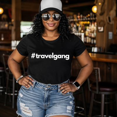Travel Gang Short Sleeve Shirt Black