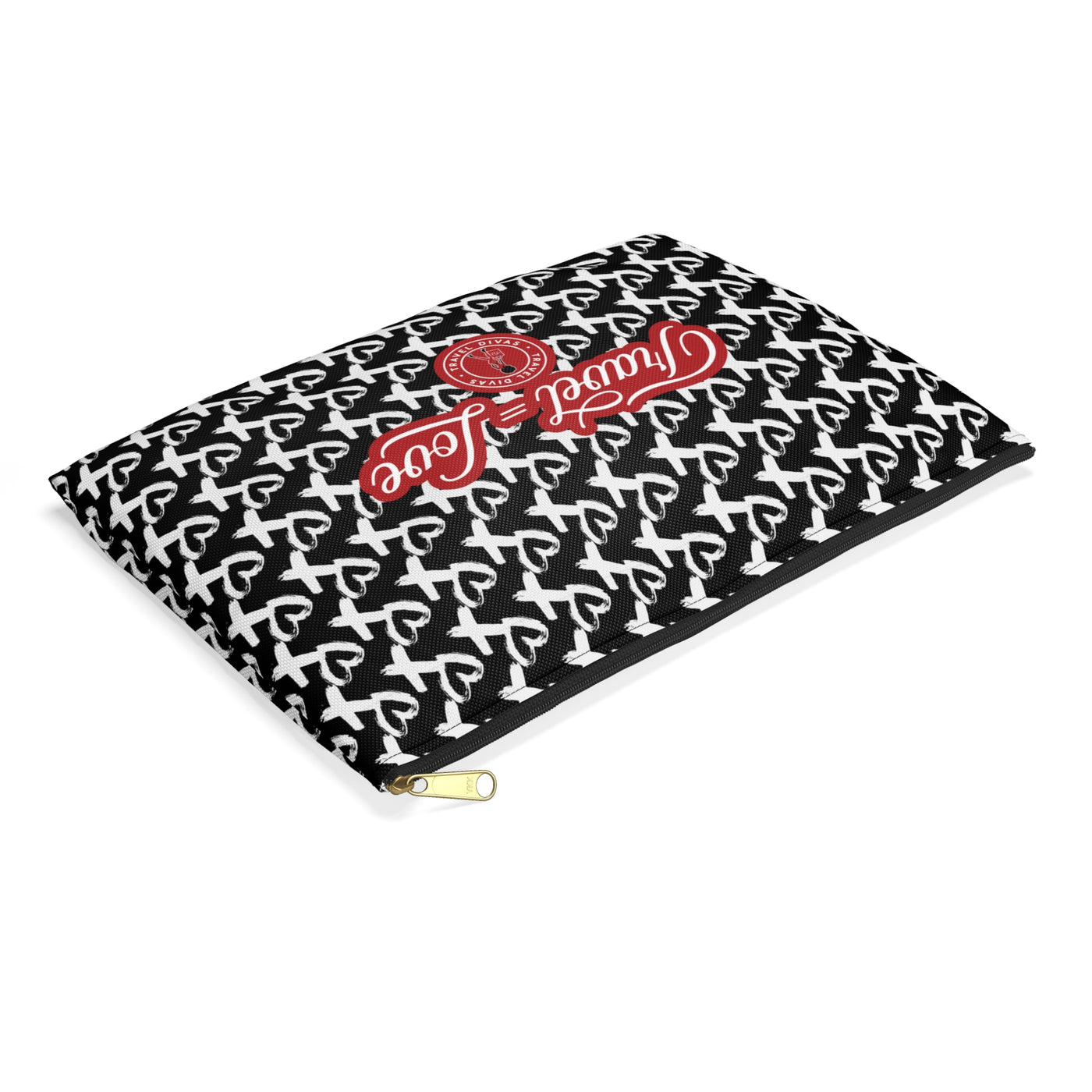 Travel Equals Love Accessory Pouch