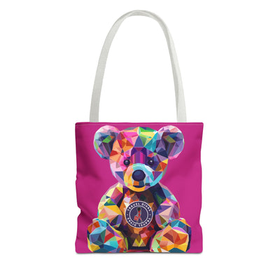 Diva Bear Pink Tote Bag (AOP)