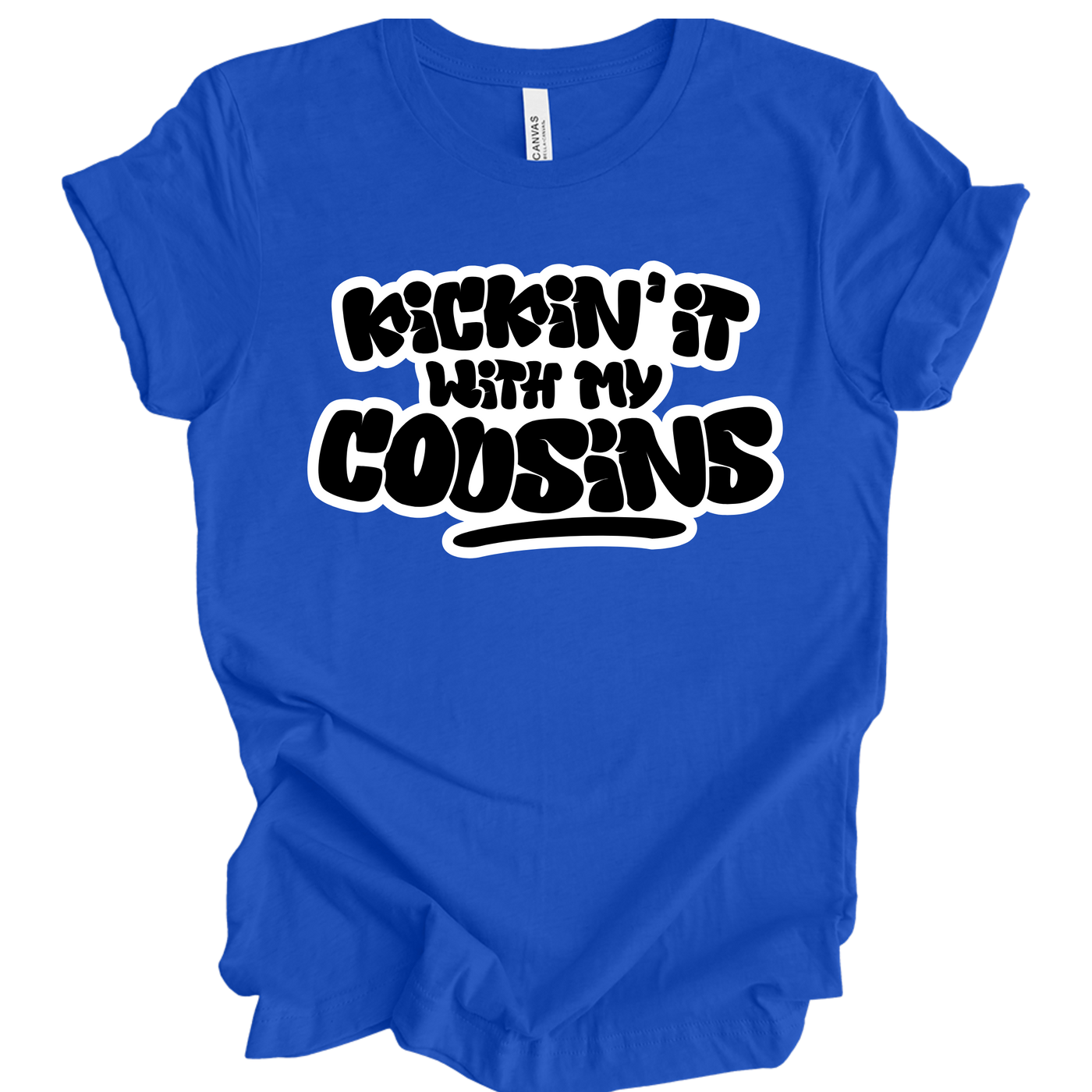 Kickin’ It With My Cousins T-Shirt (Black Print Edition)
