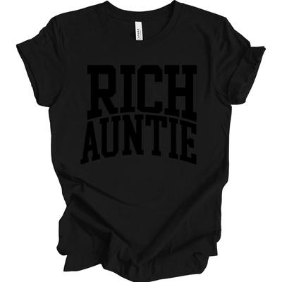 Rich Auntie Energy T-Shirt (Black Print Edition)
