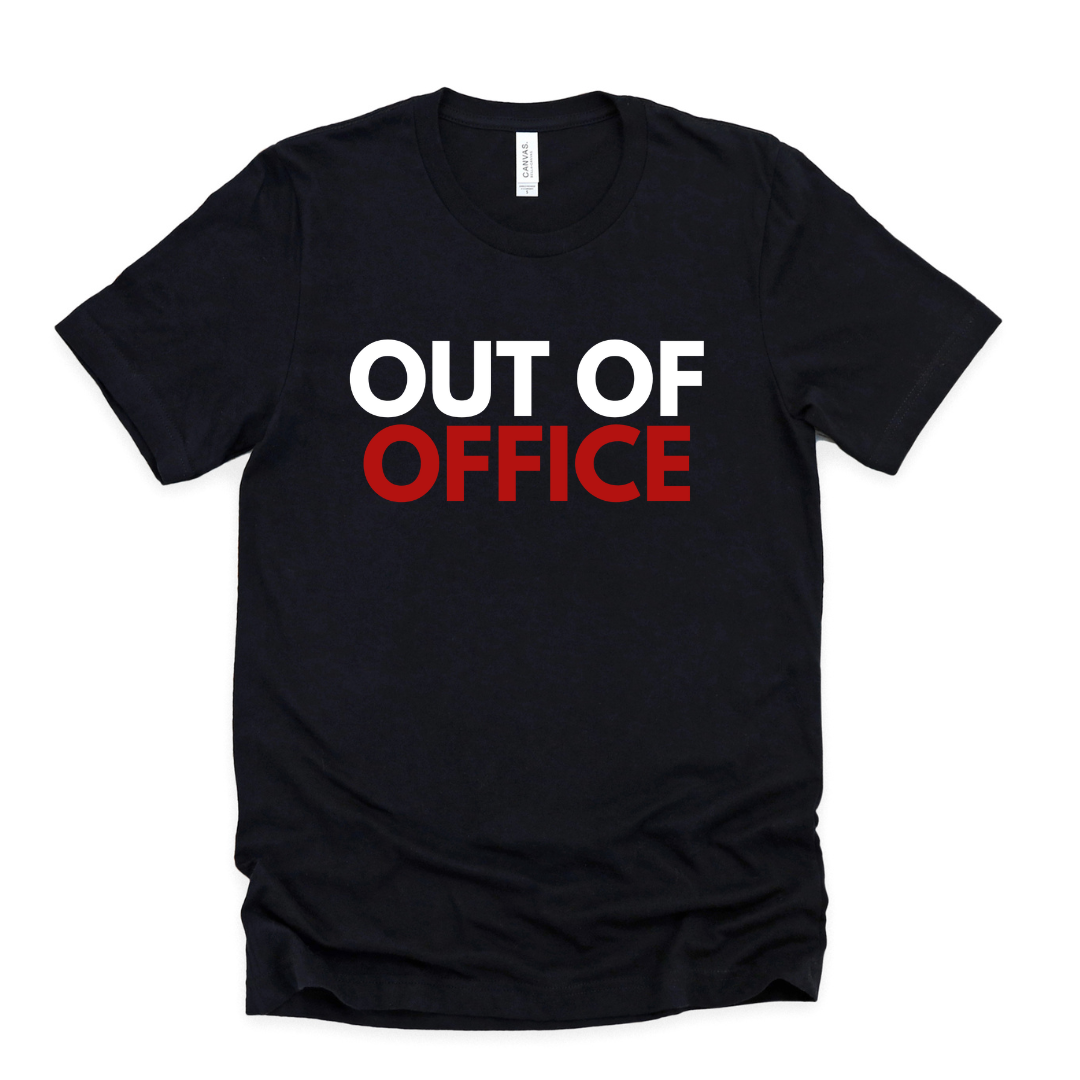 Out of Office Unisex T-Shirt - Black