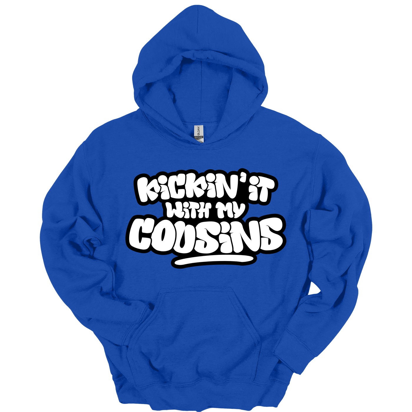 Kickin’ It With My Cousins Hoodie (White Print Edition)