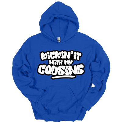 Kickin’ It With My Cousins Hoodie (White Print Edition)