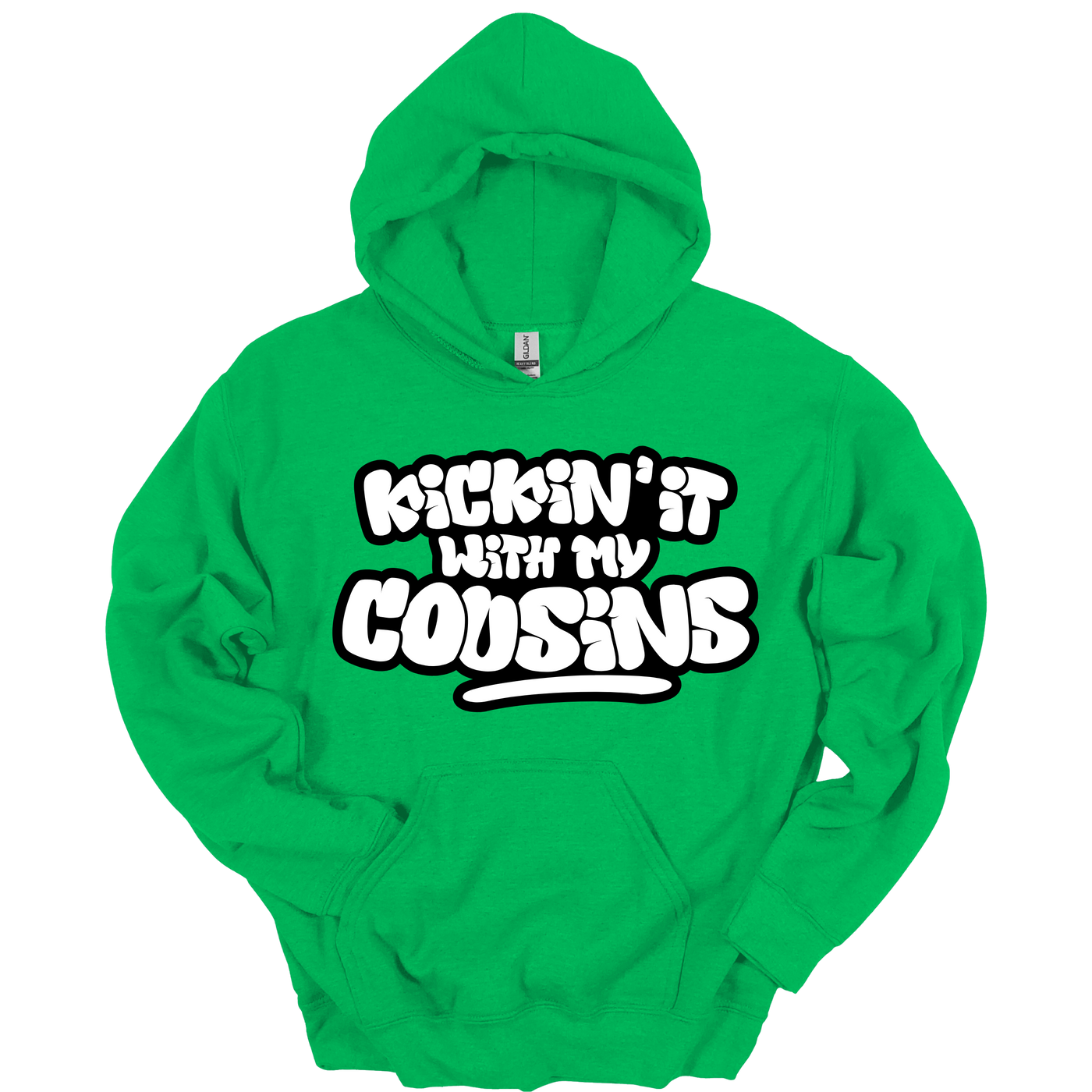 Kickin’ It With My Cousins Hoodie (White Print Edition)