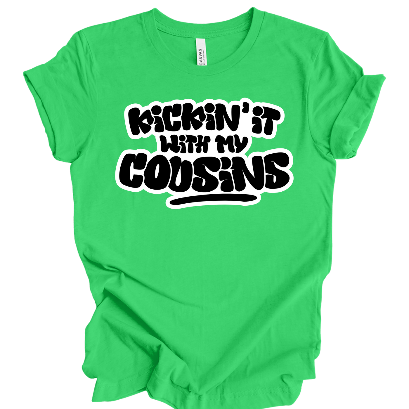 Kickin’ It With My Cousins T-Shirt (Black Print Edition)