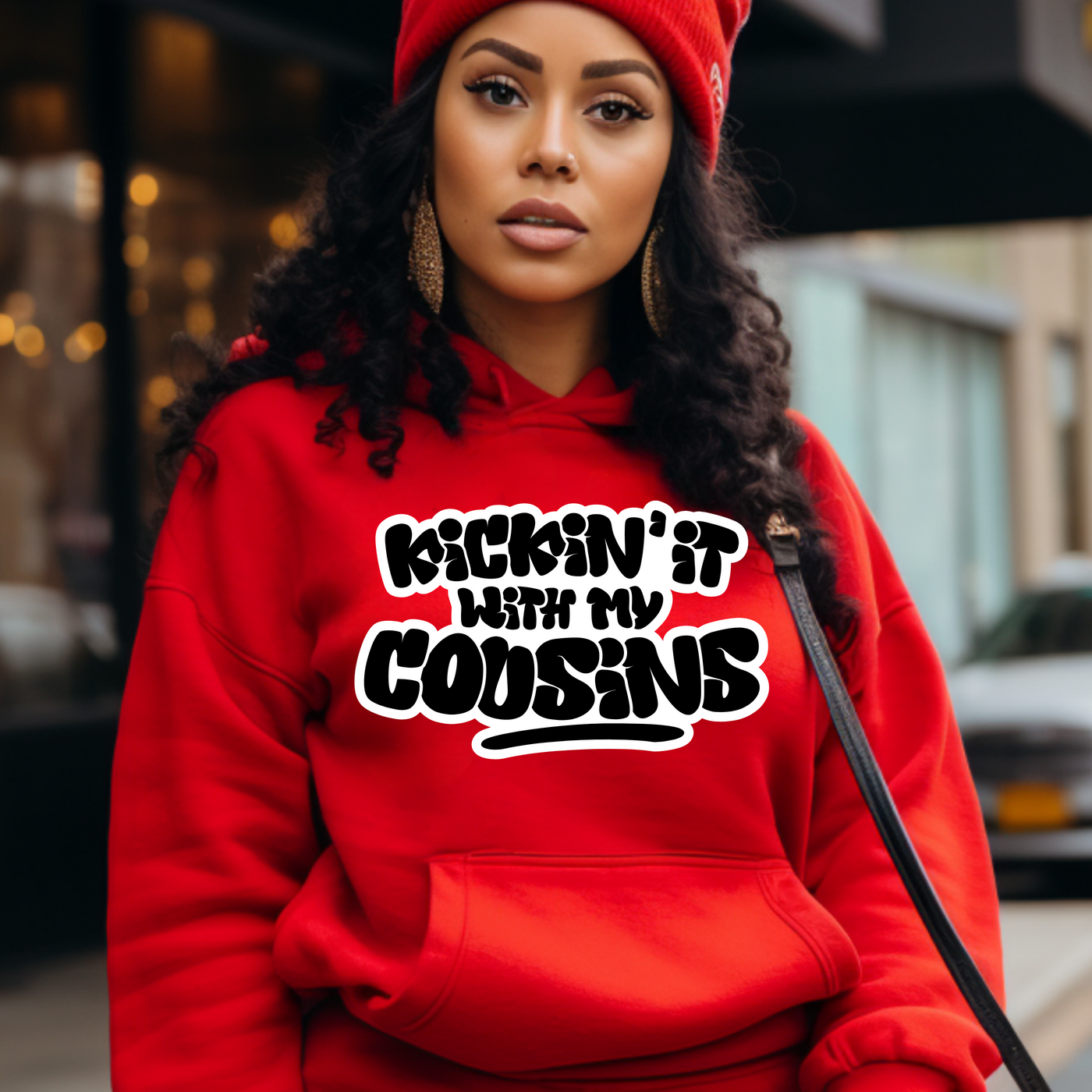 Kickin’ It With My Cousins Hoodie (Black Print Edition)