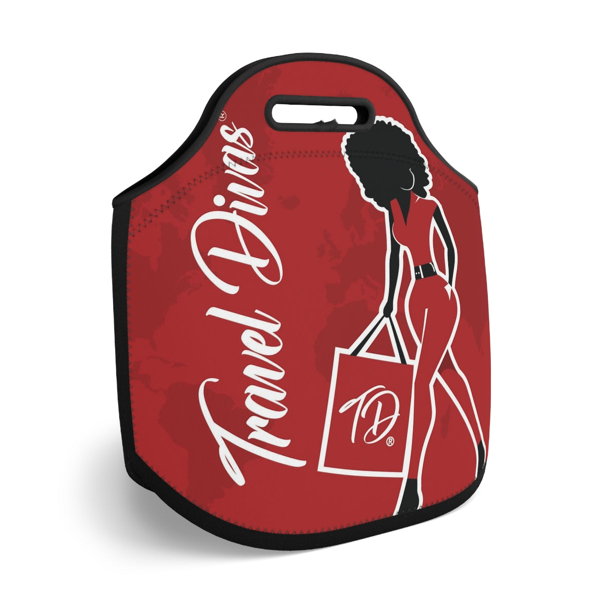 Travel Divas Logo Neoprene Lunch Bag