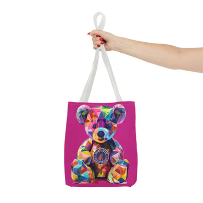 Diva Bear Pink Tote Bag (AOP)