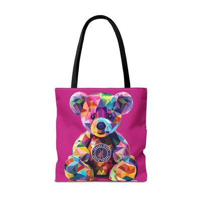 Diva Bear Pink Tote Bag (AOP)