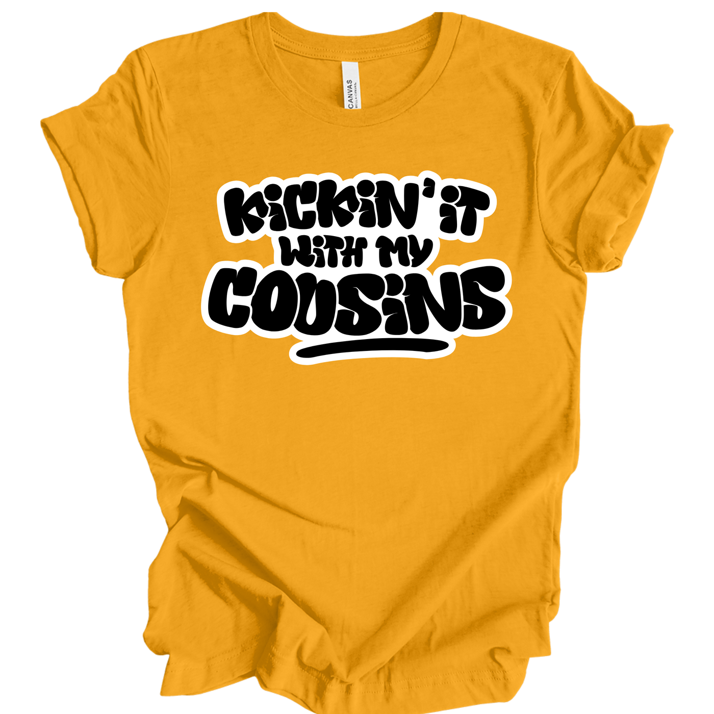Kickin’ It With My Cousins T-Shirt (Black Print Edition)