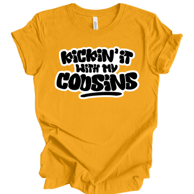 Kickin’ It With My Cousins T-Shirt (Black Print Edition)