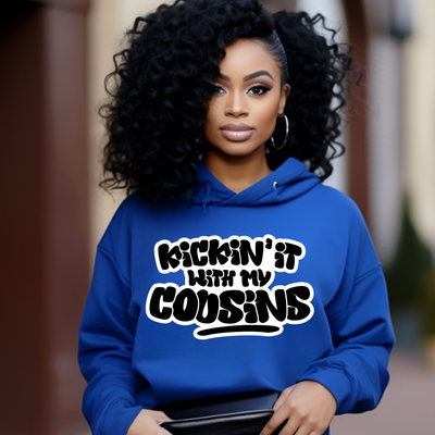 Kickin’ It With My Cousins Hoodie (Black Print Edition)