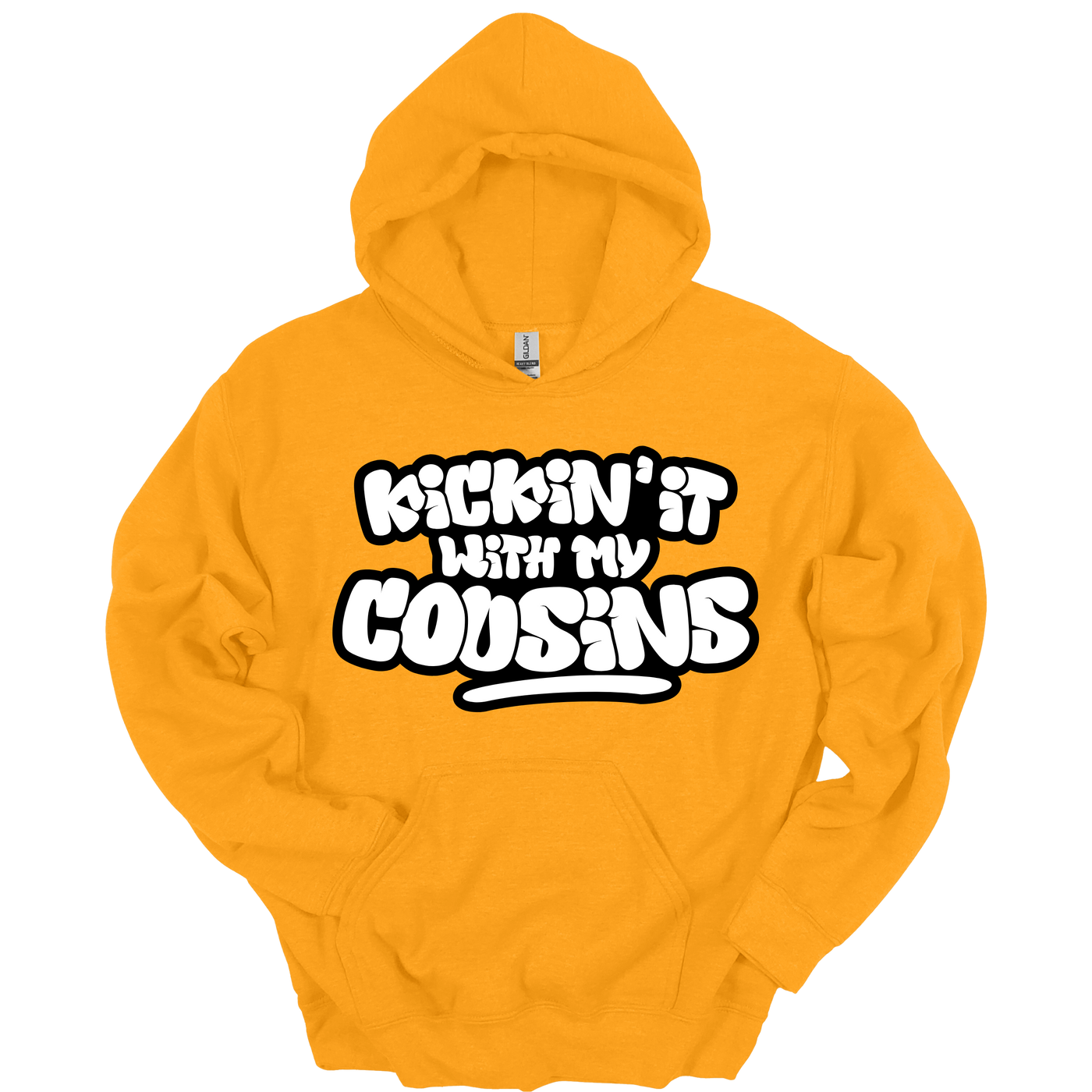 Kickin’ It With My Cousins Hoodie (White Print Edition)