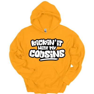 Kickin’ It With My Cousins Hoodie (White Print Edition)