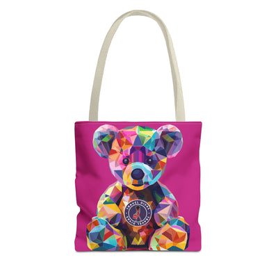 Diva Bear Pink Tote Bag (AOP)