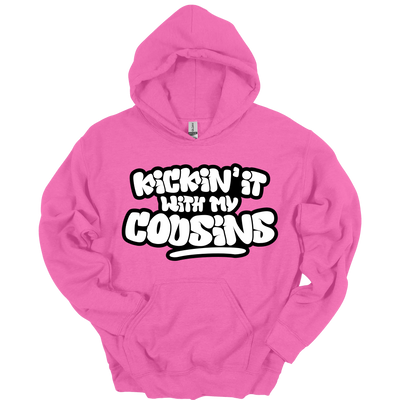 Kickin’ It With My Cousins Hoodie (White Print Edition)