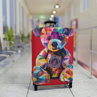 Diva Bear Red Luggage Cover