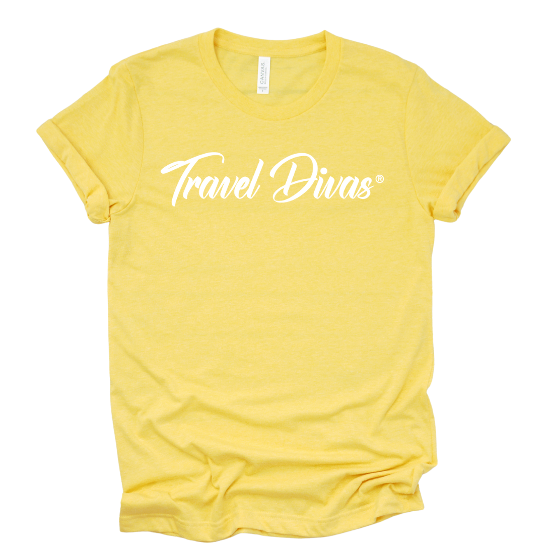 Travel Divas Unisex Shirt -Maize Yellow Edition